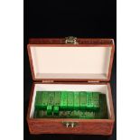 Old Qing Dynasty Collection of High-Ice Jadeite Plaques
