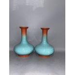 Yongzheng enamel color of the Qing Dynasty and yellow glaze of the Ming Dynasty revolving vase
