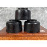 The NIUJIAO cup, packaged in a rosewood box, has clearly visible grain patterns and weighs 762 grams