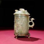 Exquisite antique, Hetian jade cup