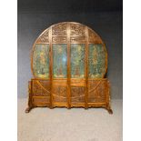 A set of four huanghuali wood screens from a former collection