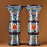 Pure copper cloisonn¨¦ flower drum
