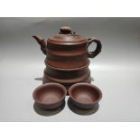 Bamboo-shaped teapot set