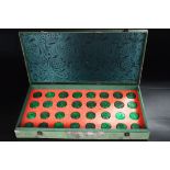 Qing Dynasty Collection of High-Ice Jadeite Chess Set