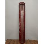 Old paulownia wood lacquerware guqin [Dragon and Phoenix Auspiciousness] - Handmade lacquerware guqi