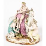 (133) MEISSEN PORZELLAN FIGURENGRUPPE 'EUROPA AUF DEM STIER'