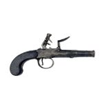 A Flintlock Cannon Barrel Pistol by Daykin of Nottingham.