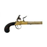 A Flintlock Cannon Barrel Pistol by Griffin.