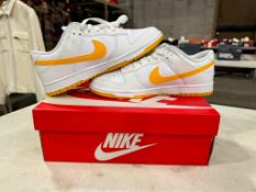 Nike Dunk Low Retro- White/University Gold, Size 10 M