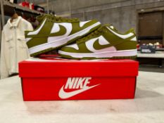 Nike Dunk Low Retro- White/Pacific Moss, Size 10 M