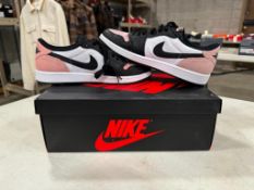 Nike Air Jordan 1 Retro Low OG - Black/Bleached Coral - White, Size 10.5 M
