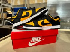 Nike Dunk Low - Black/University Gold-White, Size 13 M