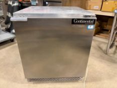 CONTINENTAL UC27 UNDERCOUNTER STAINLESS STEEL SINGLE DOOR COOLER