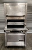 GARLAND M60XR GAS HEAVY-DUTY UPRIGHT BROILER WITH STANDARD & FINISHING OVENS