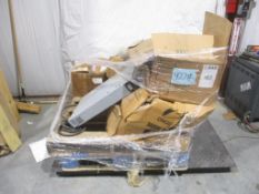 (1) LOT OF MISC. MRO, (5)BOXES OF RUBBER BOOTS, SIZE 13, (1) STEARN BRAKE, APPROX WEIGHT 427lb