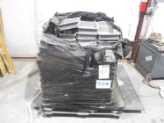 (1) LOT OF EMPTY GREY BINS, APPROX. WEIGHT 218LB