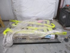 LOT OF 6 METAL HOOKS, (2) 54", (2)49", (2)61", APPROX WEIGHT 404LB