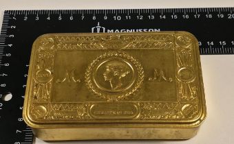 WW1 Princess Mary’s Christmas Gift Tin with original contents.