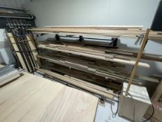 Bay of cantilever material storage racking, c.2m across