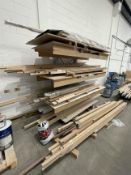 Bay of boltless cantilever wood storage comprising of: