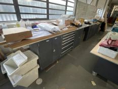 Quantity of Bott lockable steel workshop cabinetry to include