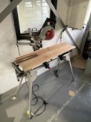 Bosch GCM8SJL Adjustable cross cut saw on fold out stand