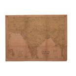 G.W. BACON & CO., LTD. WALL ATLAS MAP OF INDIA PRODUCTIONS. G.W. BACON & CO., LTD., [C. 1920].