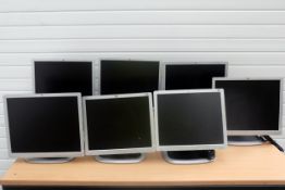 7 x HP Computer Monitors. Consist of: 5 x HP Compaq LA1951. 2 x HP L1750. With Power Leads & VGA Cab