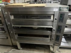 Sveba Dahlen 3 Deck Pizza Oven on wheels - W1710 x D1130 x H1875 mm
