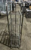 Bakery Trolley with 5 Racks - Racks Measure W580 x D350 mm each