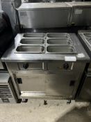 Lincat Bain Marie Hot Cupboard on wheels - W840 x D660 x H900 mm