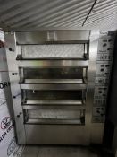Compacta 4 Deck Pizza Oven on wheels - W1420 x D950 x H1290 mm