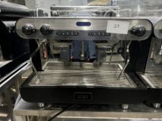 Star 2 Group Coffee Machine with 2 Steamers and Hot Water Dispenser - W650 x D510 x H500 mm