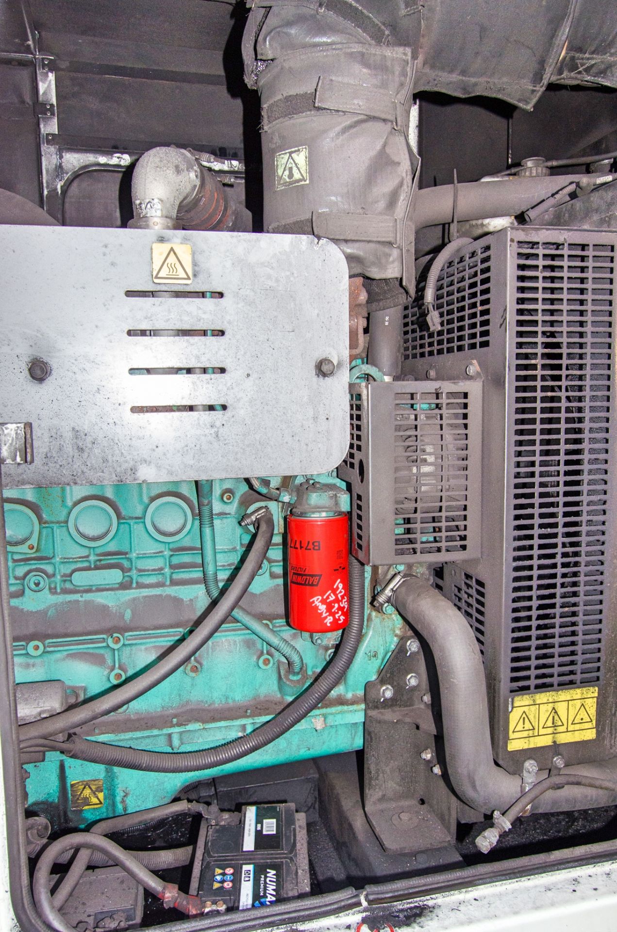 Cummins 150 kva diesel driven generator Recorded hours: 19347 ** Engine runs but generator burnt out - Image 7 of 8