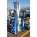 Genie SLA20 manual material hoist c/w forks ** Wire snapped ** A608744