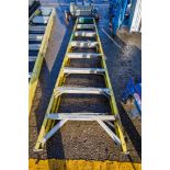 8 tread glass fibre framed stepladder