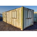 24ft x 9ft steel anti-vandal site canteen unit Comprising of: canteen area & drying room ** No
