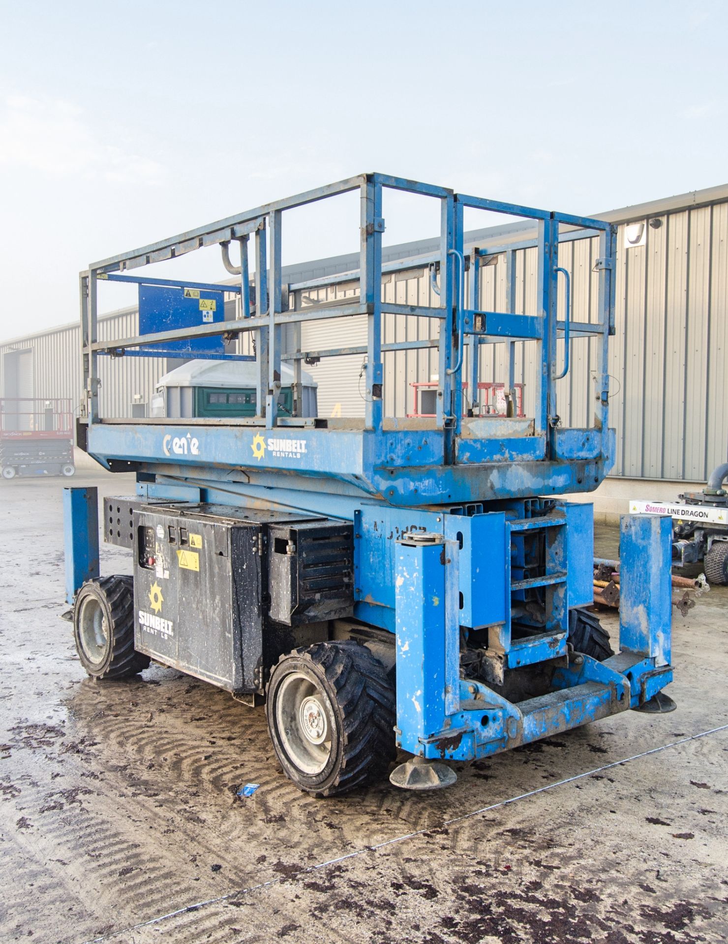 Genie GS3369 RT diesel driven scissor lift access platform Year: 2016 S/N: 16F8958 Recorded Hours: - Image 4 of 14