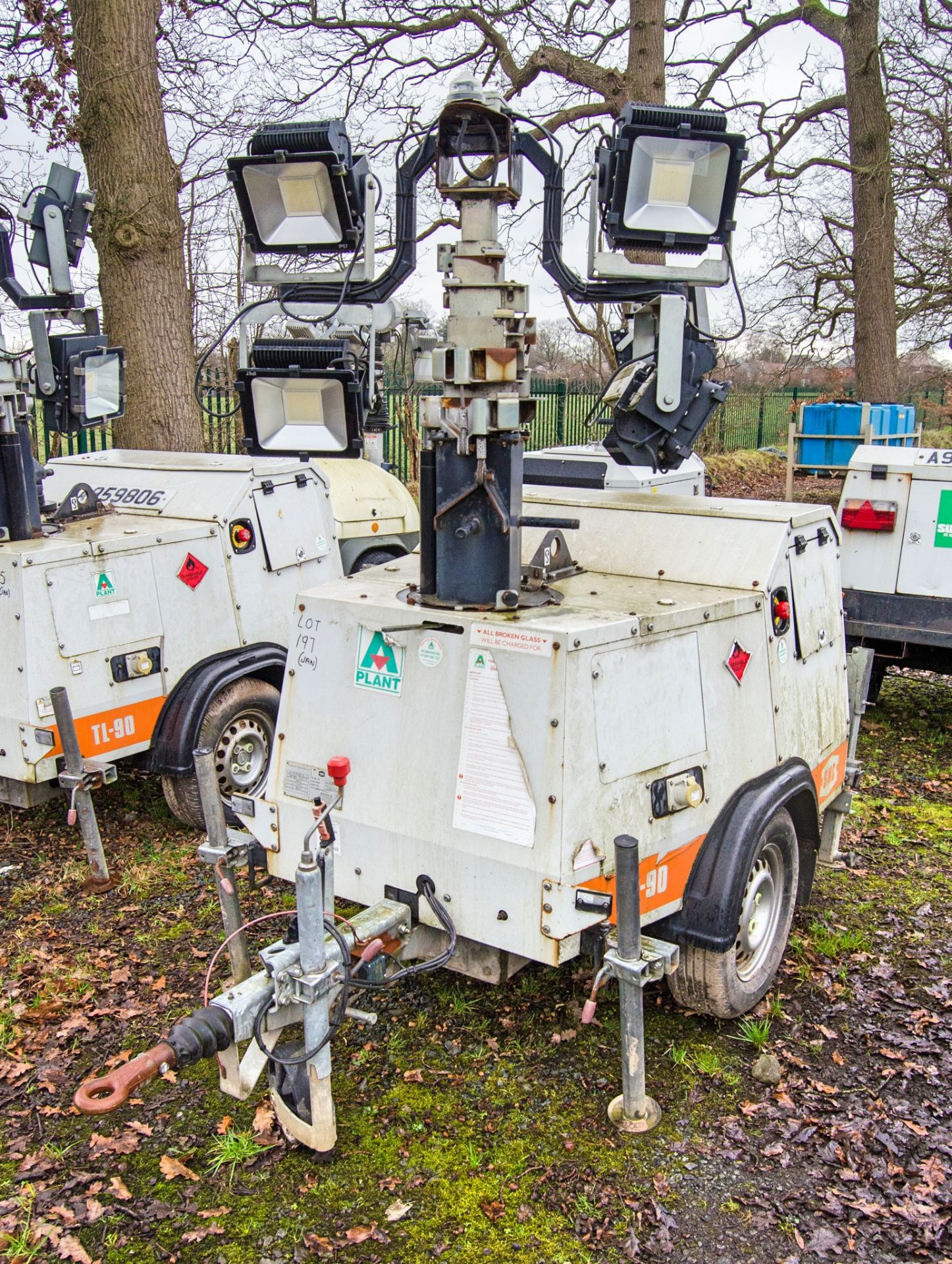 SMC TL-90K LED diesel driven LED fast tow lighting tower  Year: 2017  S/N: T901713803  Recorded