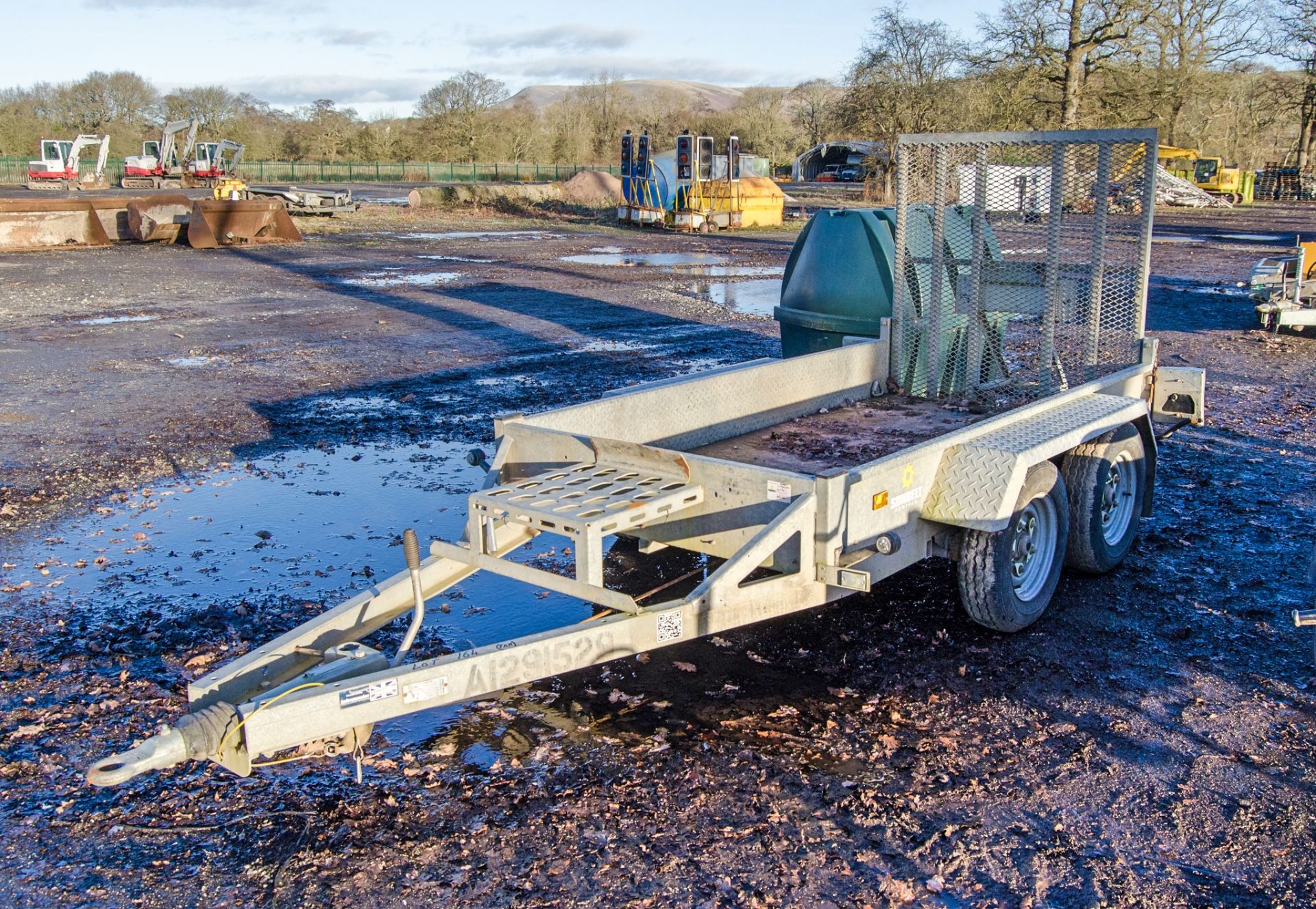 Indespension 8ft x 4ft tandem axle plant trailer S/N: 146483 A1291529