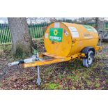 Trailer Engineering 950 litre fast tow steel bunded diesel bowser c/w manual pump, delivery hose and