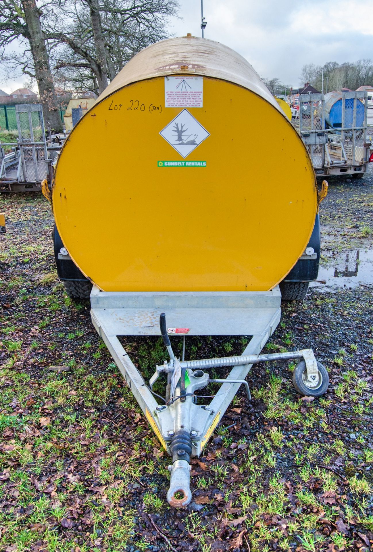 Trailer Engineering 2140 litre fast tow steel bunded diesel bowser c/w 12v electric pump, delivery - Image 5 of 8