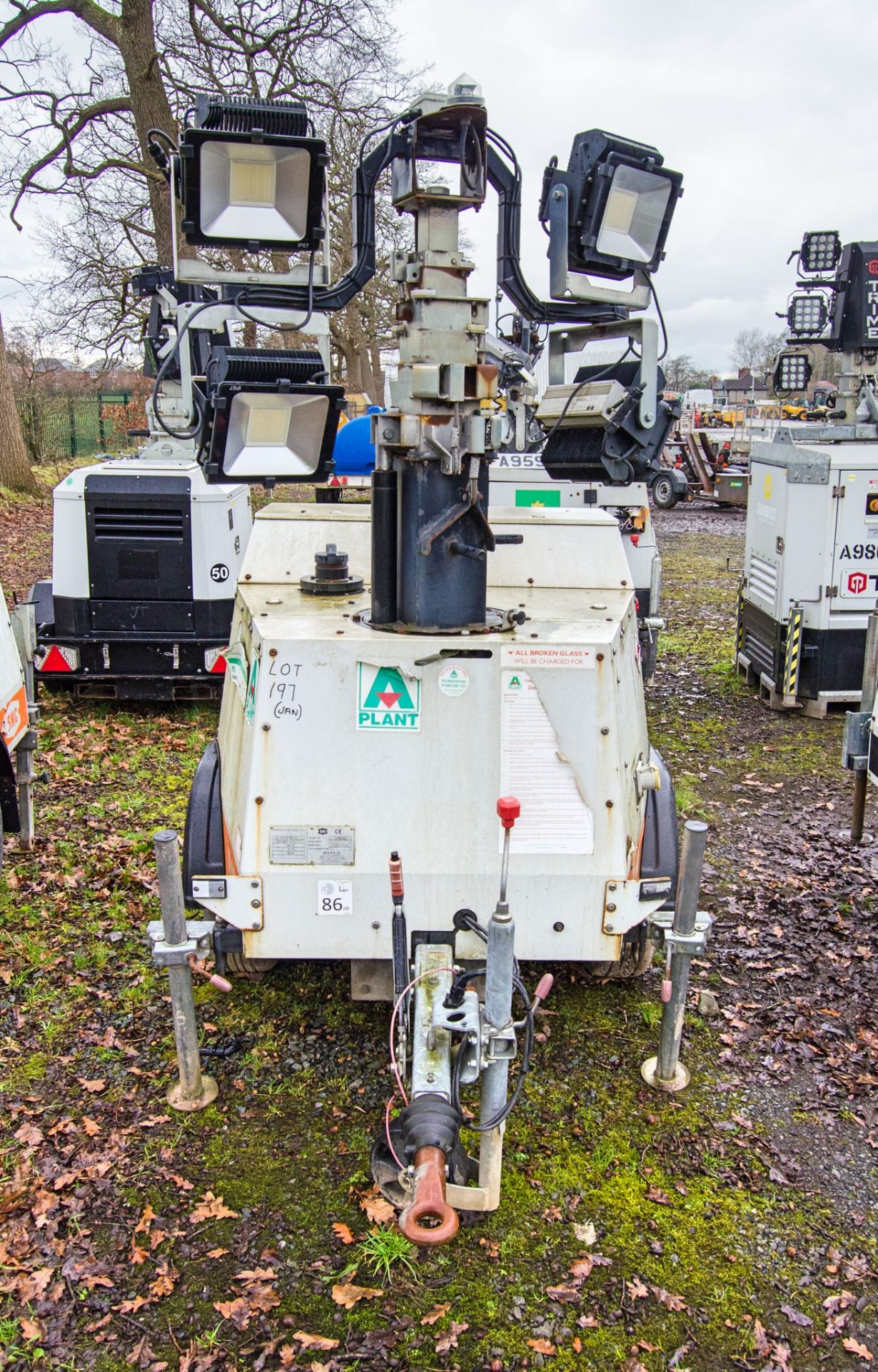 SMC TL-90K LED diesel driven LED fast tow lighting tower  Year: 2017  S/N: T901713803  Recorded - Image 5 of 9