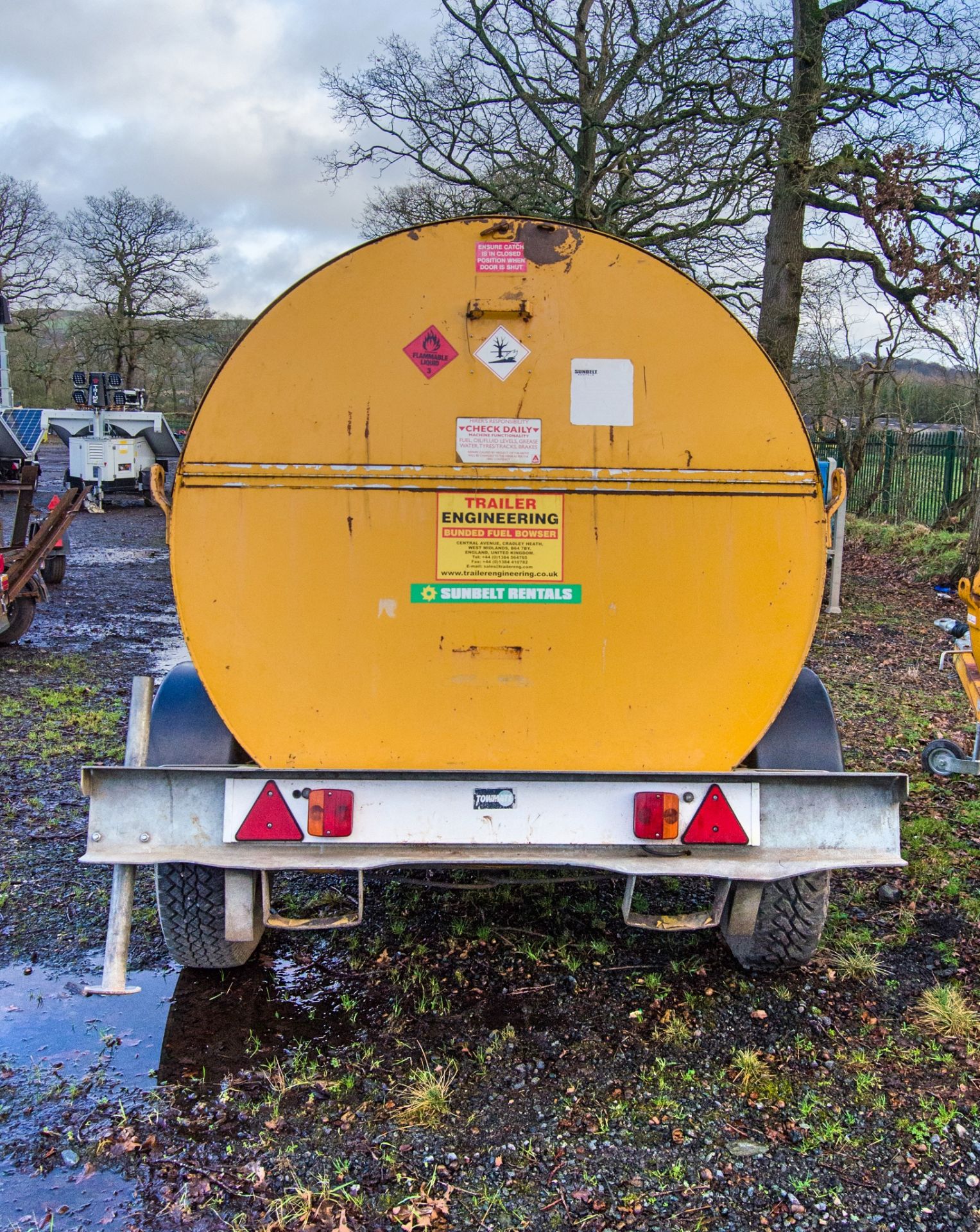 Trailer Engineering 2140 litre fast tow steel bunded diesel bowser c/w 12v electric pump, delivery - Image 6 of 8