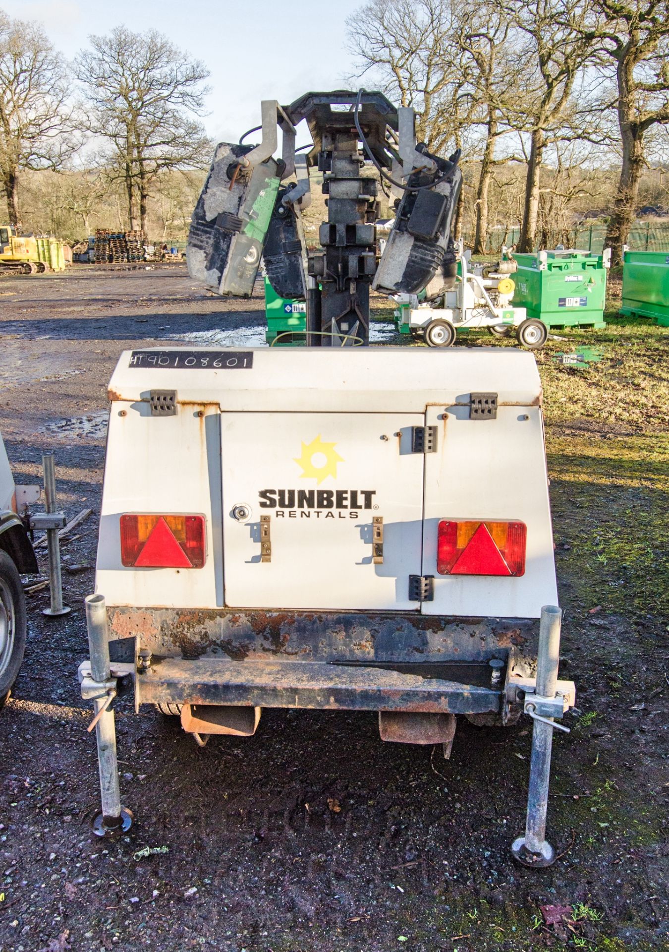 SMC TL90 diesel driven 4 head halogen fast tow mobile lighting tower Year: 2010 S/N: T90108601 - Image 6 of 10