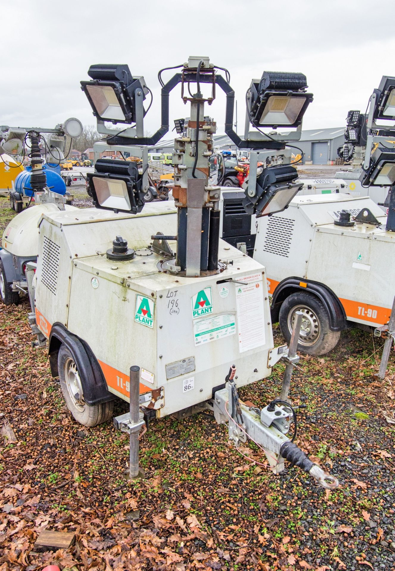 SMC TL-90K LED diesel driven LED fast tow lighting tower  Year: 2017  S/N: T901713805  Recorded - Image 2 of 9