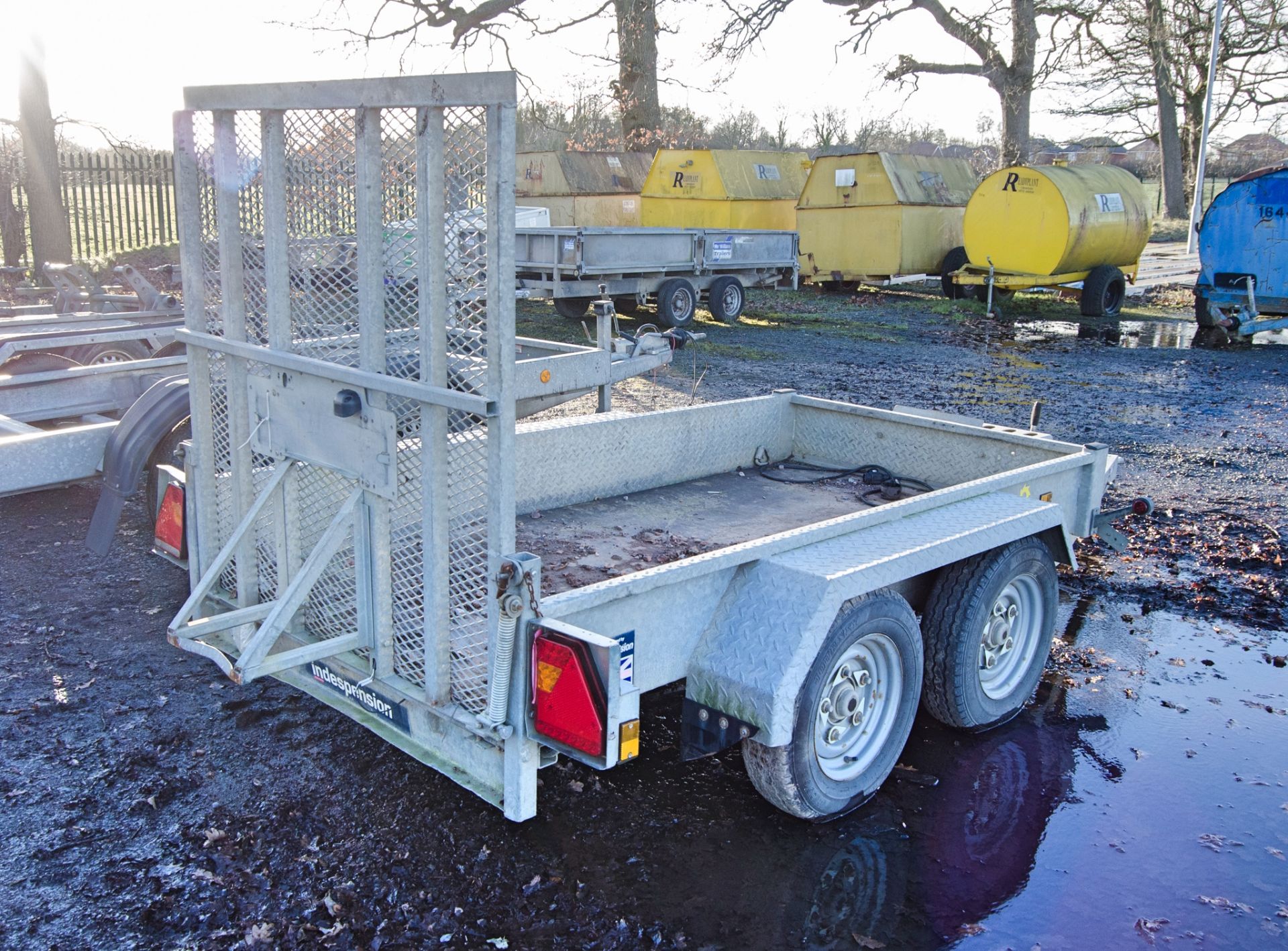 Indespension 8ft x 4ft tandem axle plant trailer S/N: 146483 A1291529 - Image 3 of 7