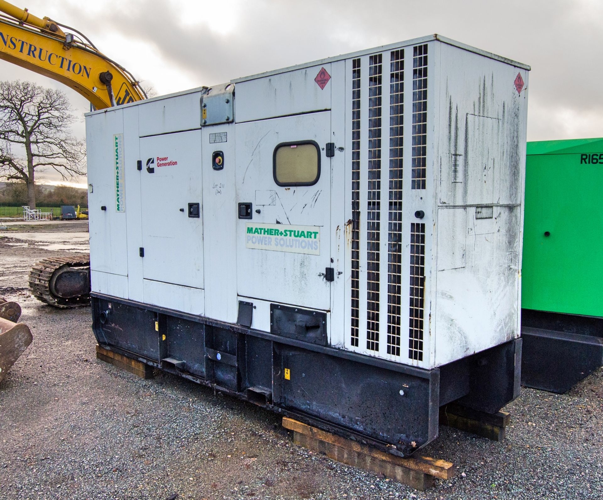 Cummins 150 kva diesel driven generator Recorded hours: 19347 ** Engine runs but generator burnt out