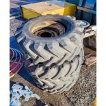 4 - 15.3 digger tyres and wheels