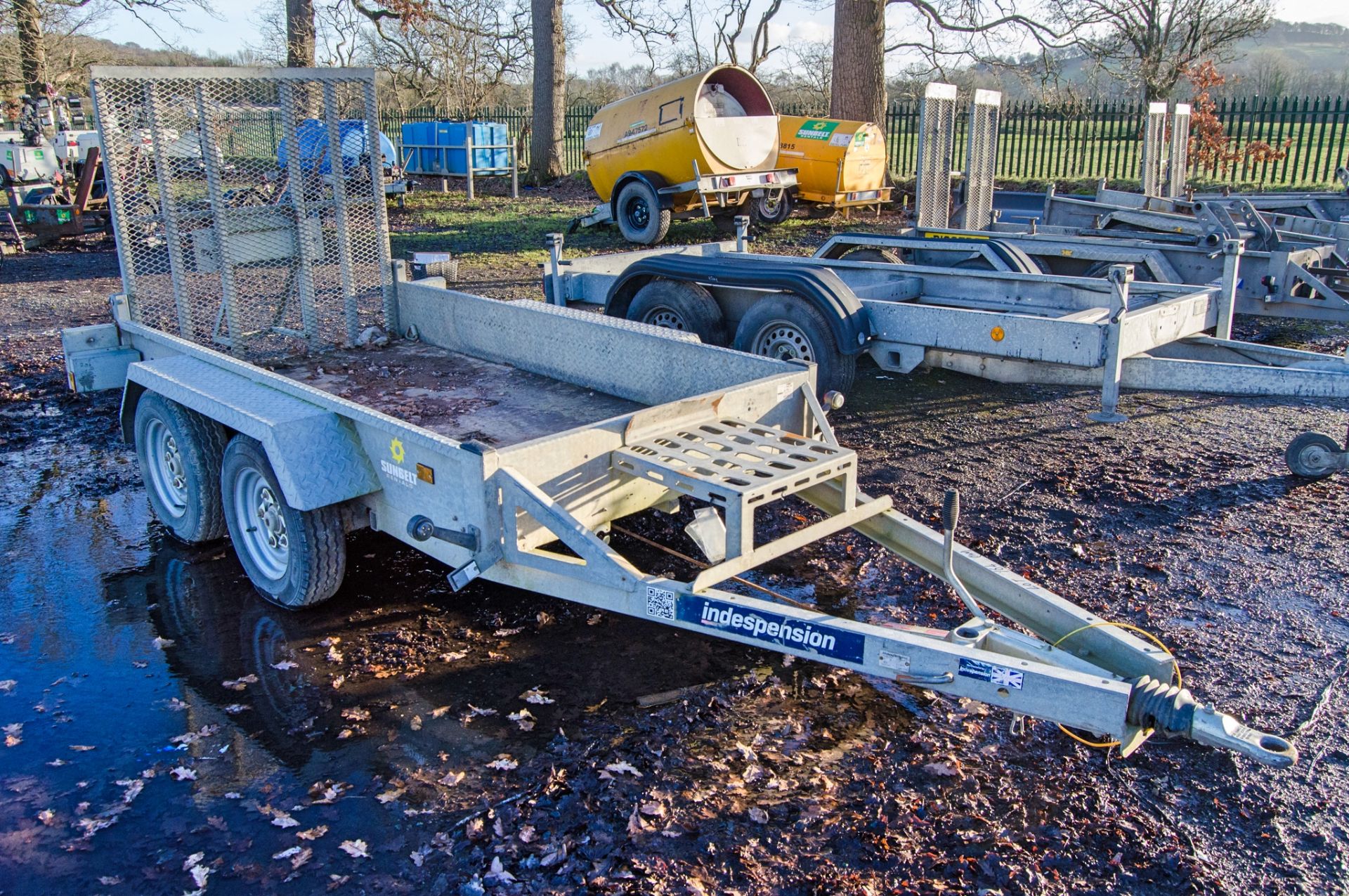 Indespension 8ft x 4ft tandem axle plant trailer S/N: 146483 A1291529 - Image 2 of 7